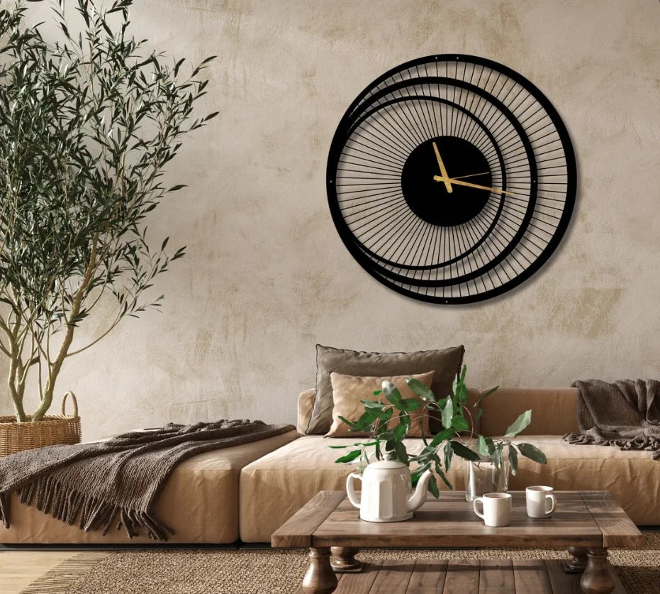 SpiralAura – Designer Wall Clock (18",20"24") INCH| Silent quartz| Customizable