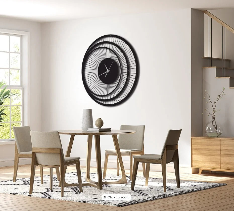 SpiralAura – Designer Wall Clock (18",20"24") INCH| Silent quartz| Customizable