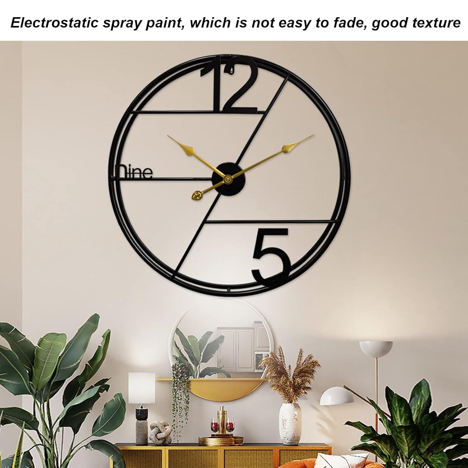 Three Point Dial – Modern Frame Clock (18",20"24") INCH| Silent quartz| Customizable