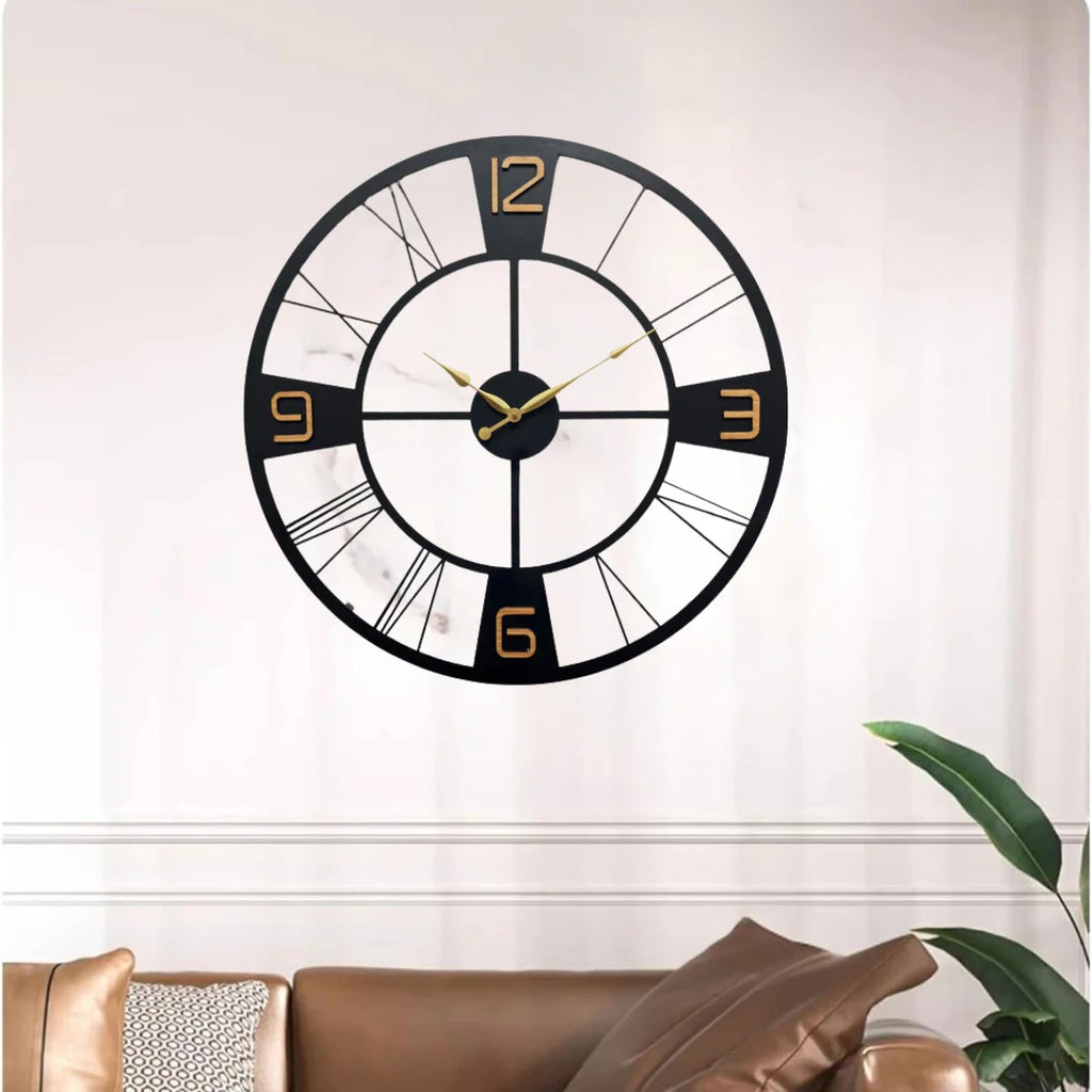 TwinEra – Dual Style Designer Clock(18",20"24") INCH| Silent quartz| Customizable