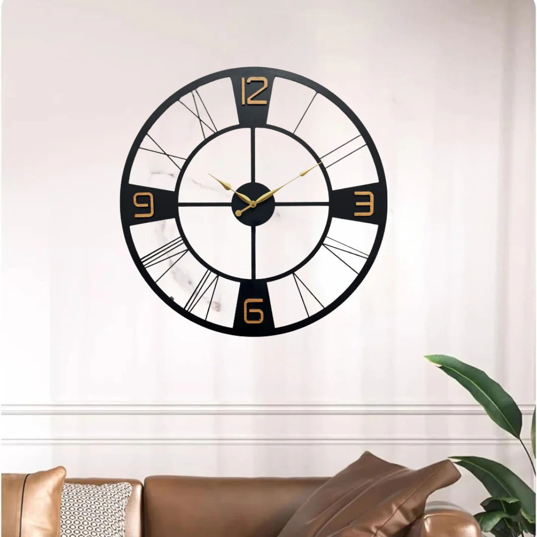 TwinEra – Dual Style Designer Clock(18",20"24") INCH| Silent quartz| Customizable