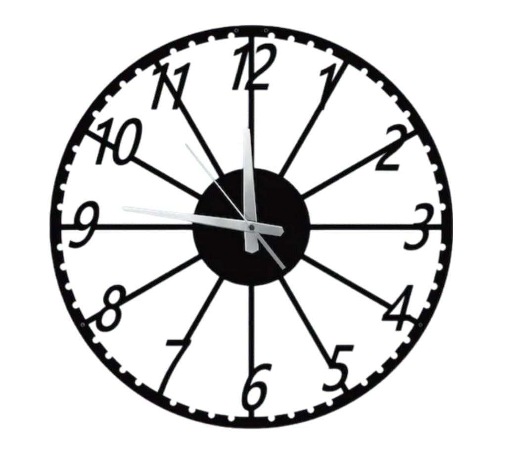 EdgeTick – Modern Metal Clock(18",20"24") INCH| Silent quartz| Customizable