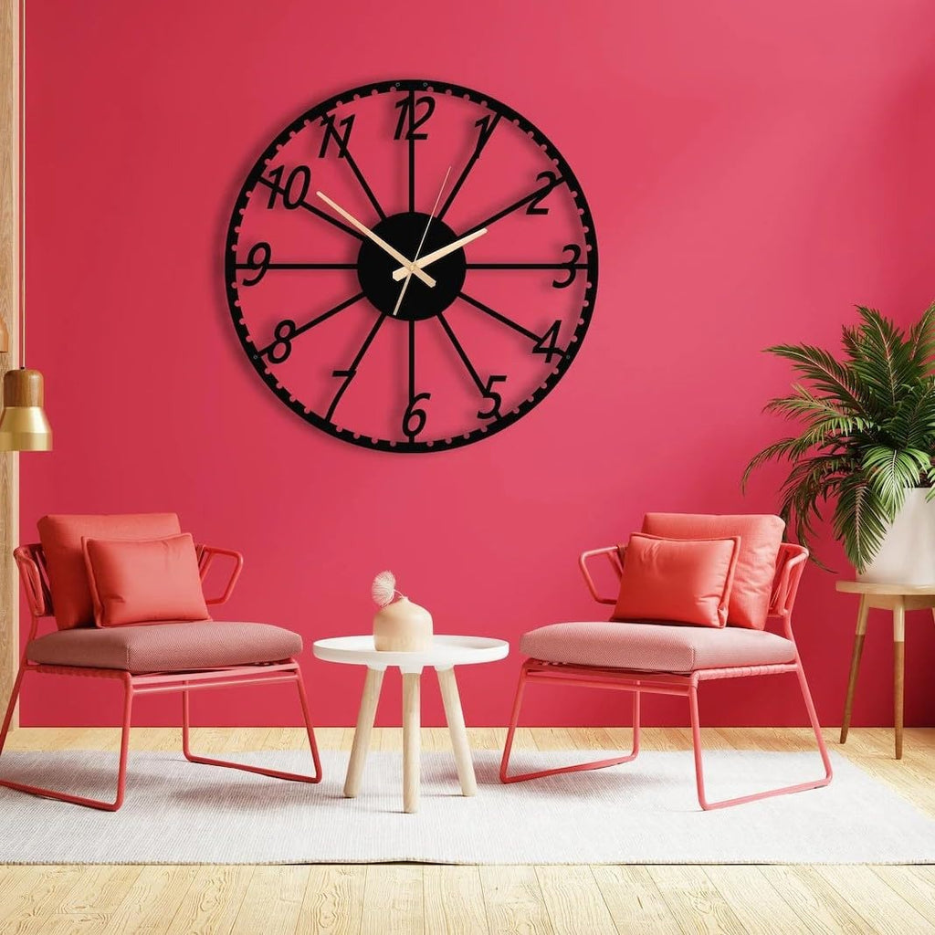 Modern Metal Clock(18",20"24") INCH| Silent quartz| Customizable