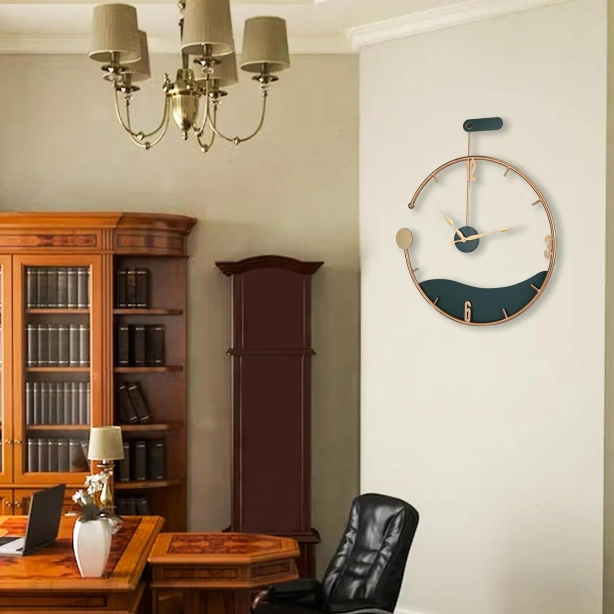 WaveDial – Modern Hanging Wall Clock (18",20"24") INCH| Silent quartz| Customizable