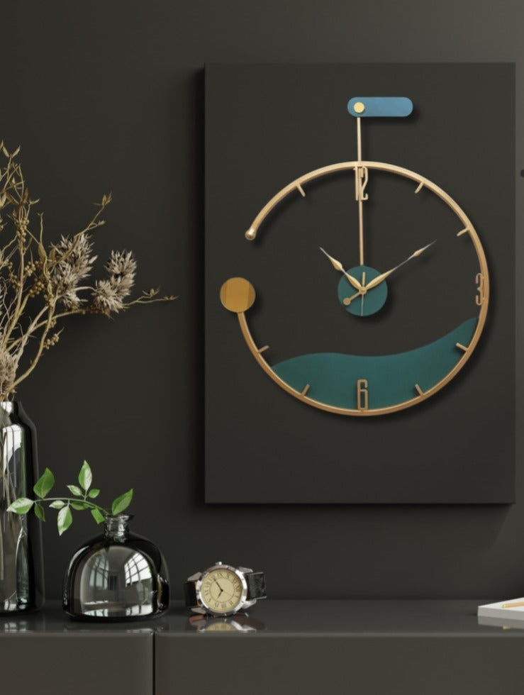 AquaLuxe – Premium Designer Wall Clock (18",20"24") INCH| Silent quartz| Customizable