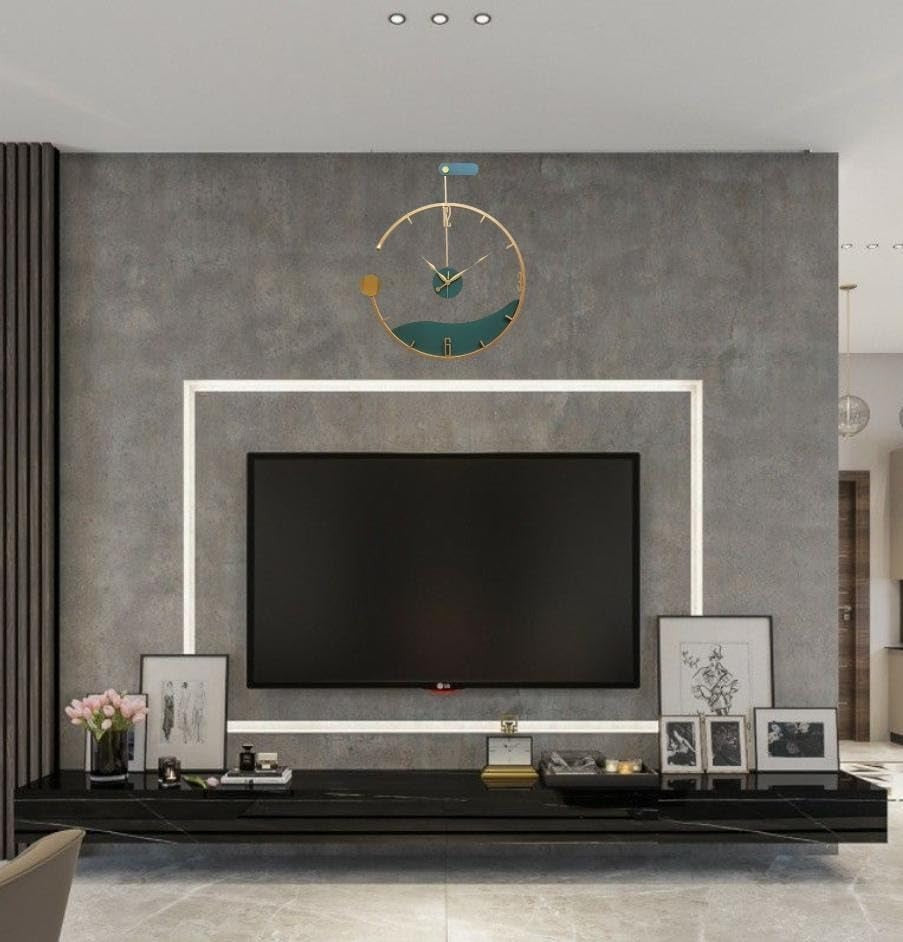 AquaLuxe – Premium Designer Wall Clock (18",20"24") INCH| Silent quartz| Customizable