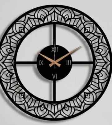 Mandala Charm – Designer Wall Clock (18",20"24") INCH| Silent quartz| Customizable