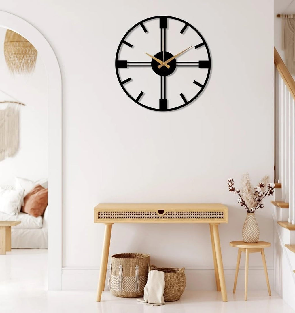 Sleek Geometric Clock (18",20"24") INCH| Silent quartz| Customizable