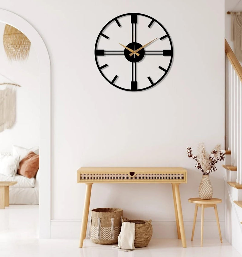 Sleek Geometric Clock (18",20"24") INCH| Silent quartz| Customizable