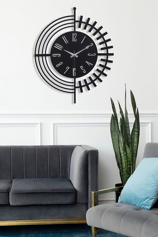 GeoPulse – Modern Abstract Wall Clock (18",20"24") INCH| Silent quartz| Customizable