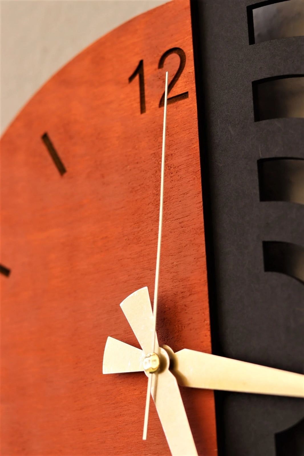HalfArc Harmony – Designer Wall Clock (17x20",21x24)" INCH| Silent quartz| Customizable