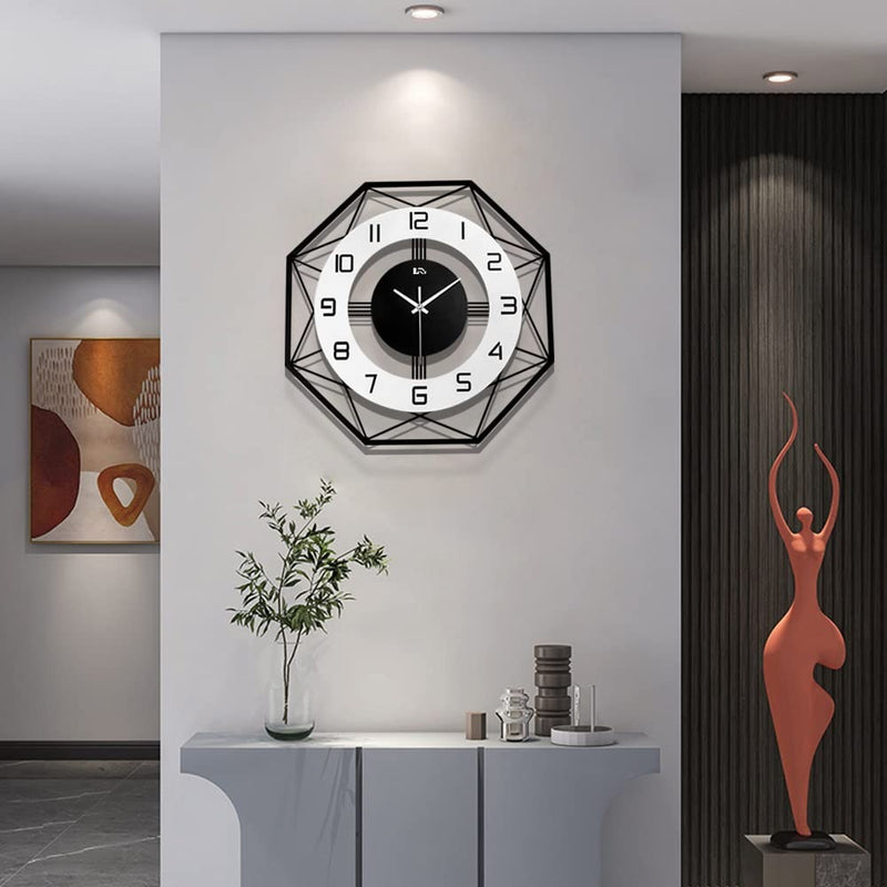 Modern Octagon Metal Clock: (18",20"24") INCH| Silent quartz| Customizable