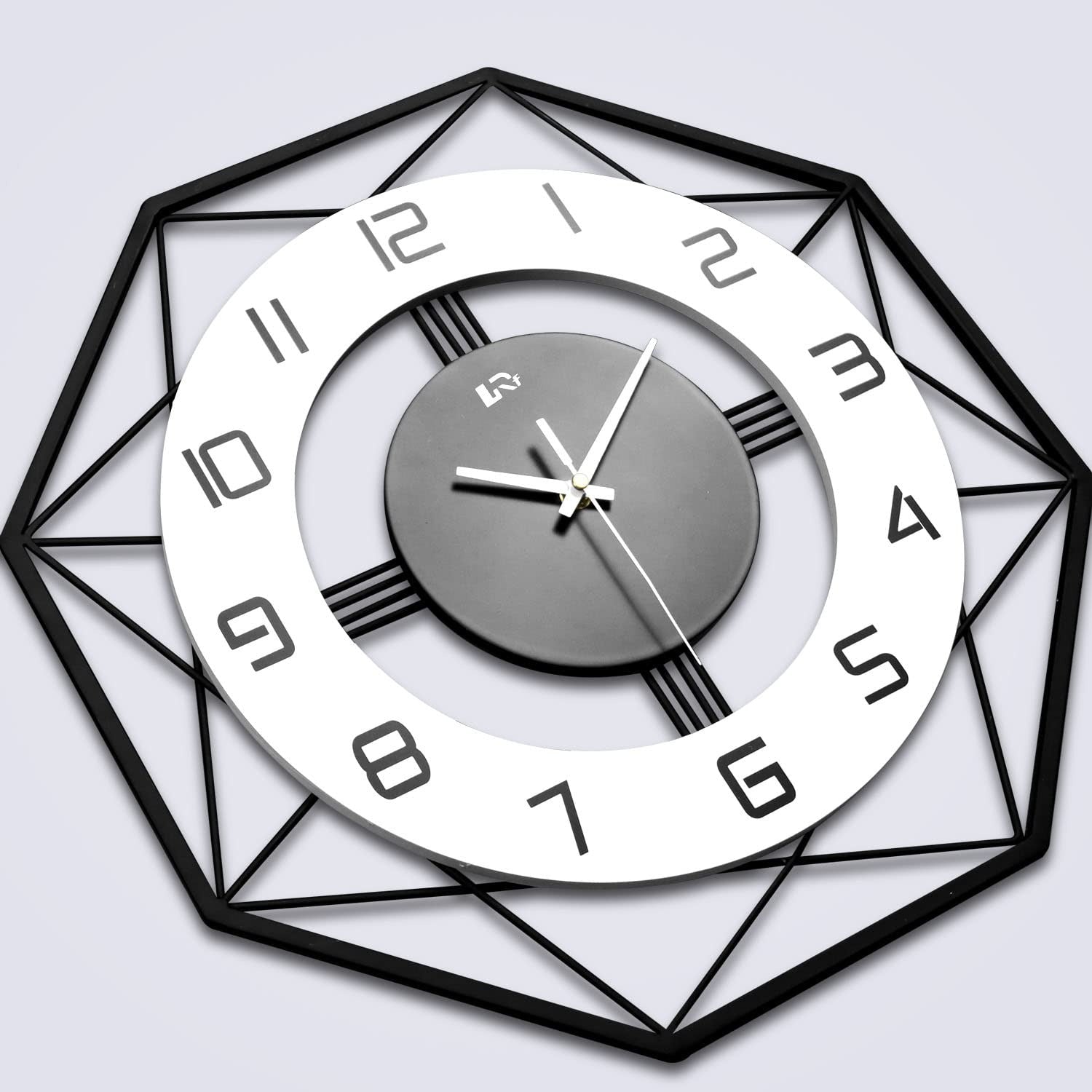 Modern Octagon Metal Clock: (18",20"24") INCH| Silent quartz| Customizable