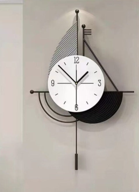 Black & White Motion Clock || (39x60)cm