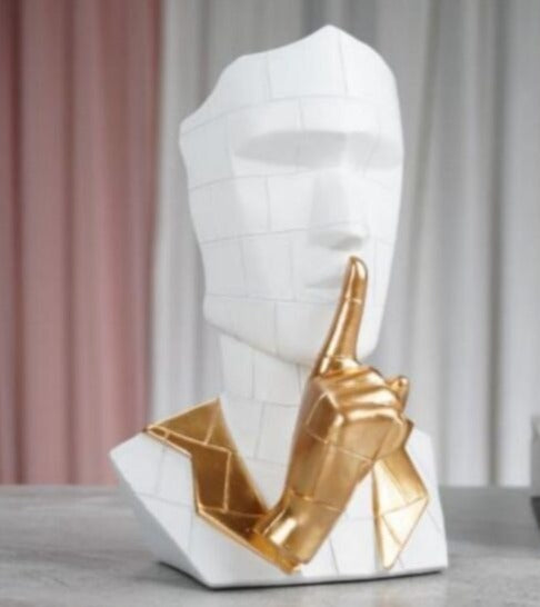 "Luxury Thoughtful Face – Contemporary Table Sculpture"||13x19cm