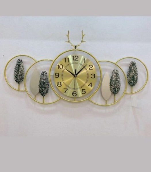 Forest Charm Designer Wall Clock||80*40cm