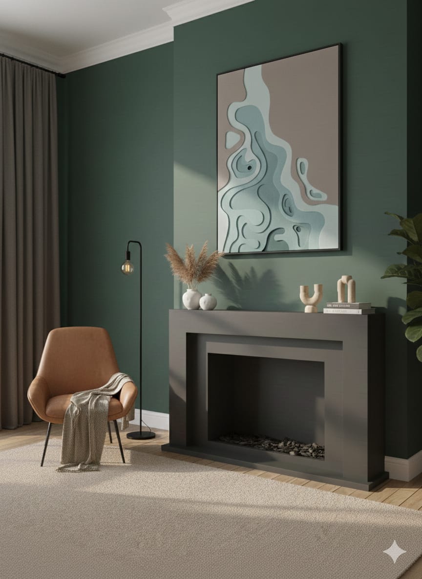 FLOW| Custom 3D Layered HDMR Abstract Wall Art (7 Layers) with Charcoal Frame|4X3 Feet