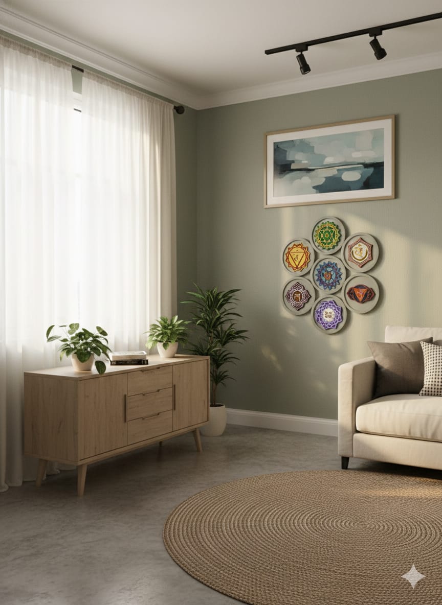 Handmade Vastu Mantra Wall Art for Positive Energy at Home – Set of 7 (12 Inches Each) | HDMR 16mm | Customizable