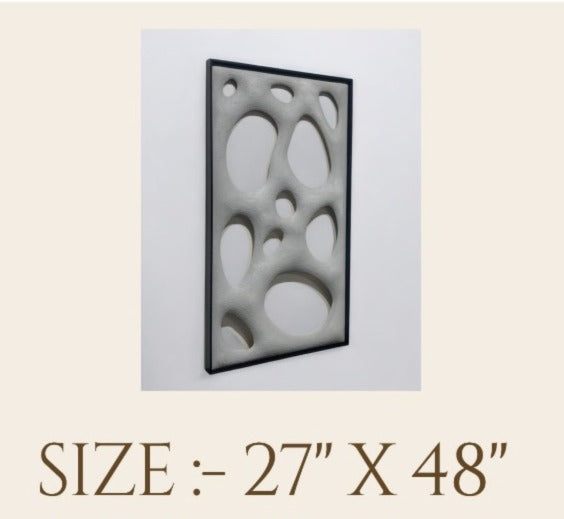 Abstract texture handmade fame wall art (27x48")|customizable