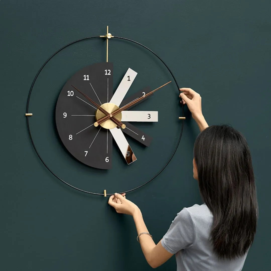 Eliot Time Art Clock Wall Art |(large size)| Silent quartz| Customizable