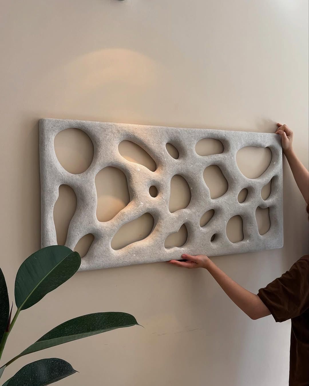 Abstract texture handmade fame wall art (27x48")|customizable