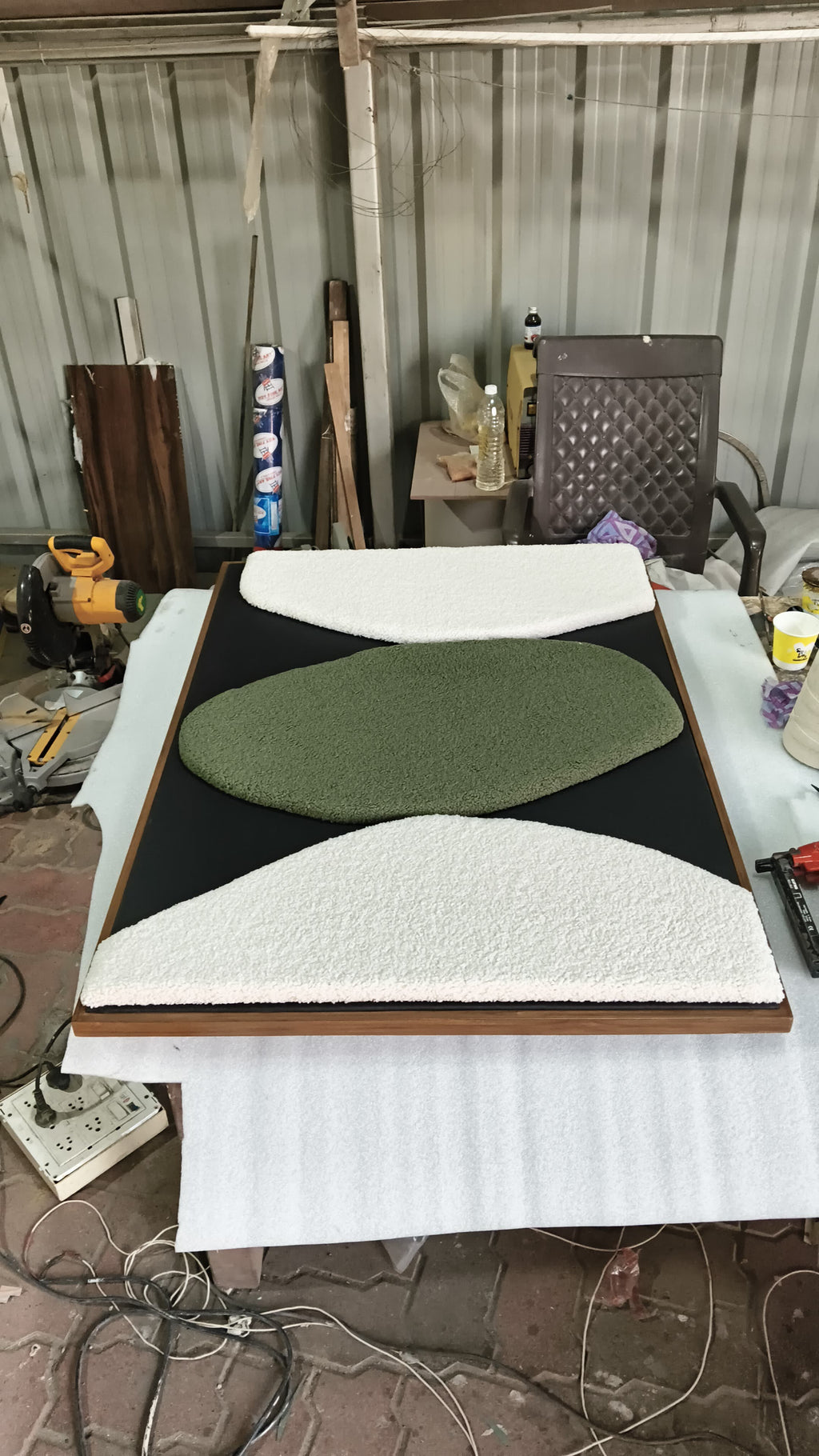 30x42 Inches|Fabric Textured Wall Mount Wooden Frame| Customizable