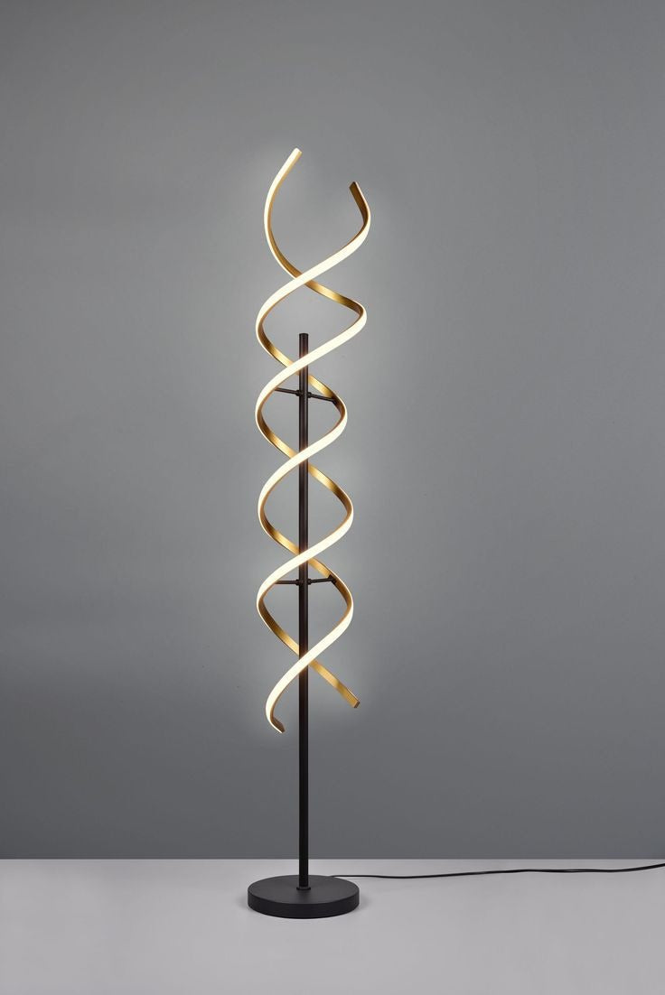 LED Spiral Floor Lamp with 3 in 1 CCT Remote (Size Customization Available)