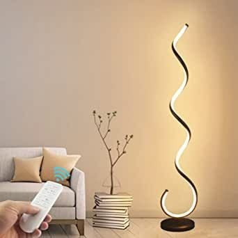Spiral LED Floor Lamp with 3 in 1 CCT Remote (Size Customization Available)