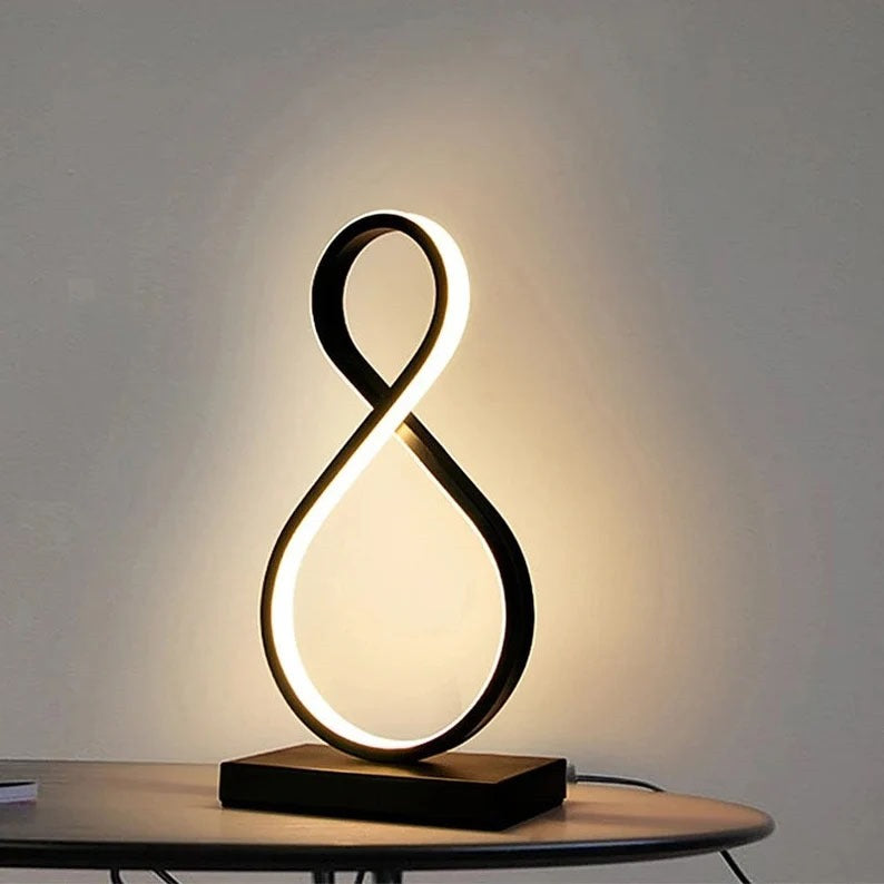 8-Shape Table Lamp with 3 in 1 CCT Remote  (Size Customization Available)