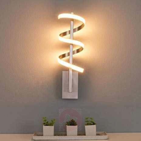 Modern L.E.D Spiral Wall Lamp with 3 in 1 CCT Remote  (Size Customization Available)