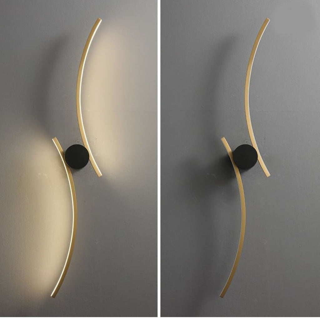 Dual-Acro LED Wall Lamp with 3 in 1 CCT Remote  (Size Customization Available)