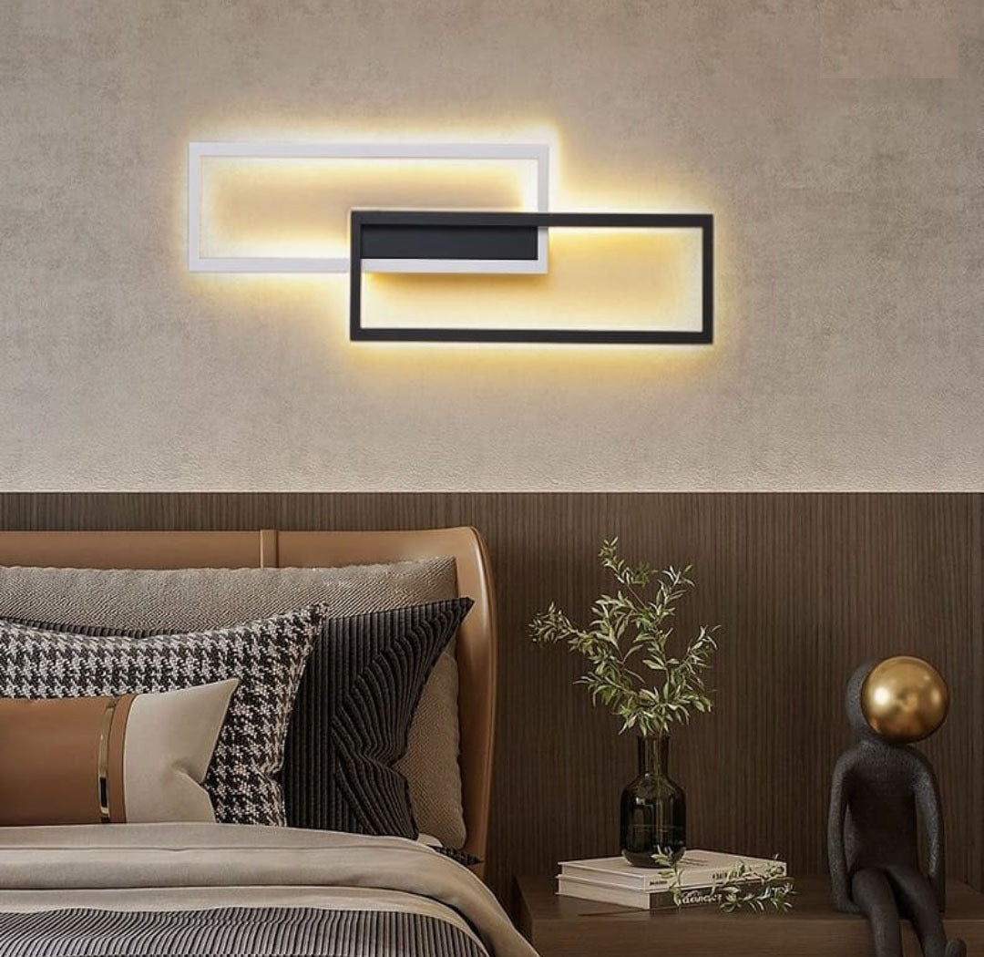 Rectangular LED Wall Lamp with 3 in 1 CCT Remote (Size Customization Available)