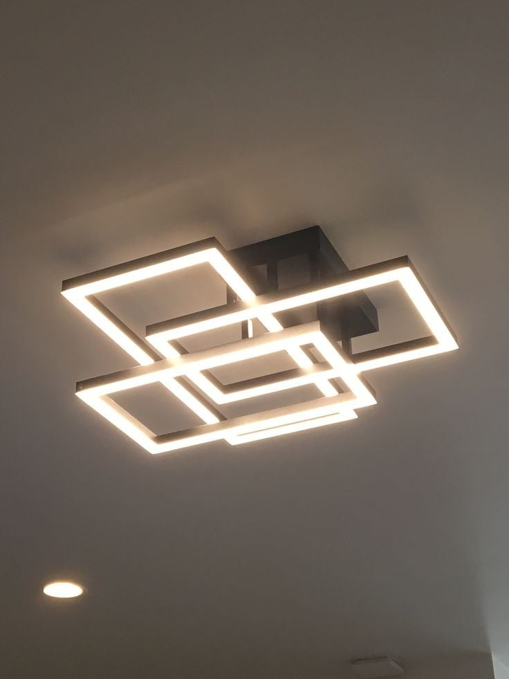 Designer geometrical shaped Ceiling Light with 3 in 1 CCT Remote ( (Size Customization Available)