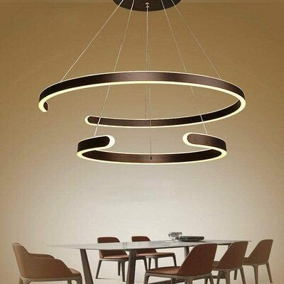 Dual Side Circular Pendant Light with 3 in 1 CCT Remote(Size Customization Available)