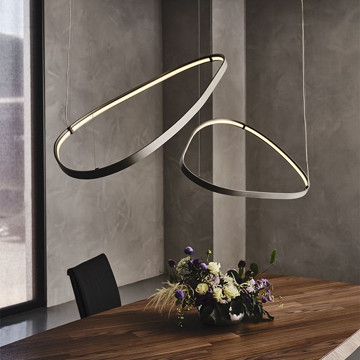 Modern Triangle shaped Pendant Light with 3 in 1 CCT Remote (Size Customization Available)