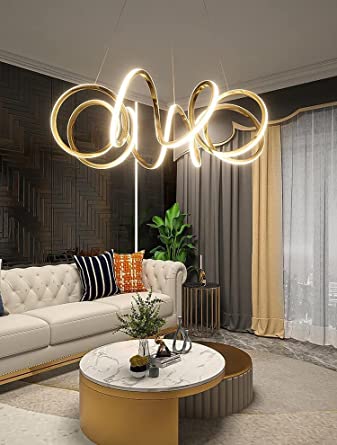 Exclusive Spiral Chandelier Light with 3 in 1 CCT Remote (Size Customization Available)