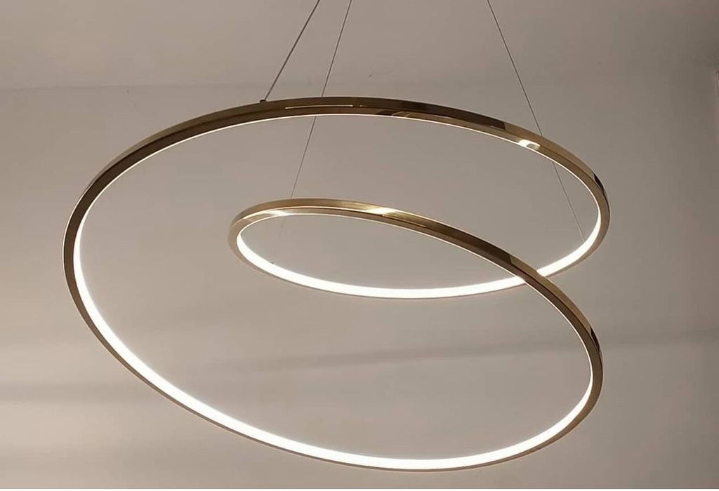 Spiral Pendant Light with 3 in 1 CCT Remote (Size Customization Available)