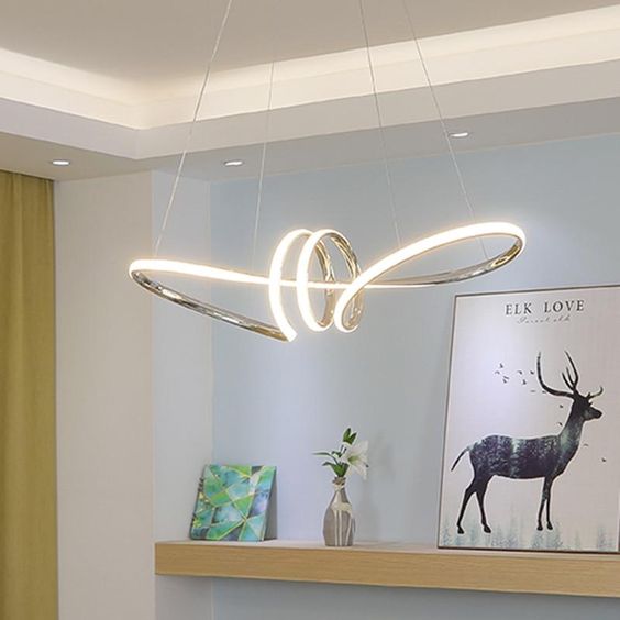 Modern Chandelier Light with 3 in 1 CCT Remote (Size Customization Available)