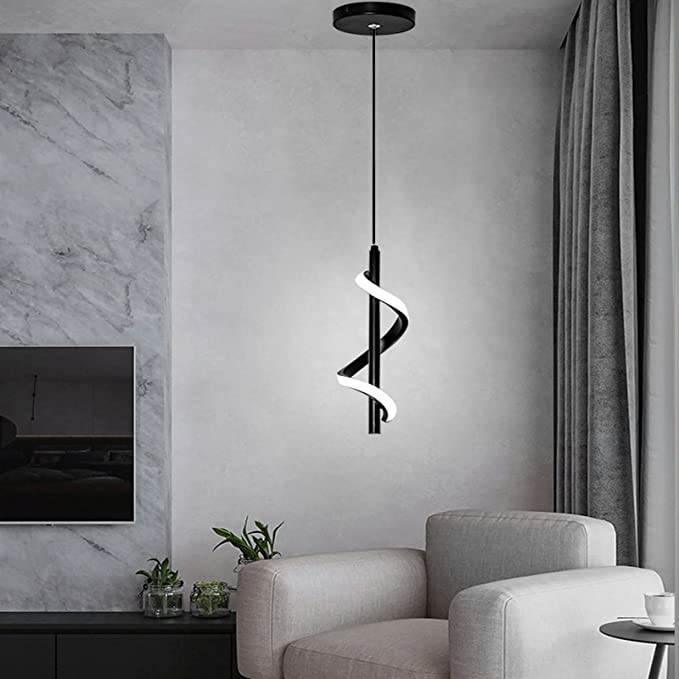 Spiral Modern LED Light with 3 in 1 CCT Remote (Size Customization Available)