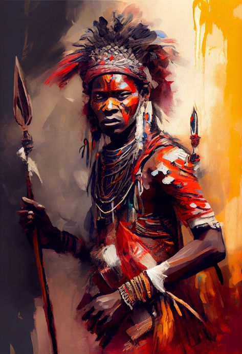 Artistic Tribal wall art |350 GSM Gallery-Wrapped Canvas on Premium 1x1 inch Pine Wood Frame"