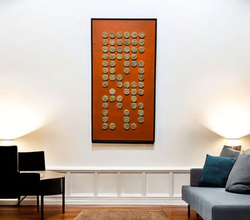 Stunning texture beautiful design -handmade textured wall art(24x48") |customizable