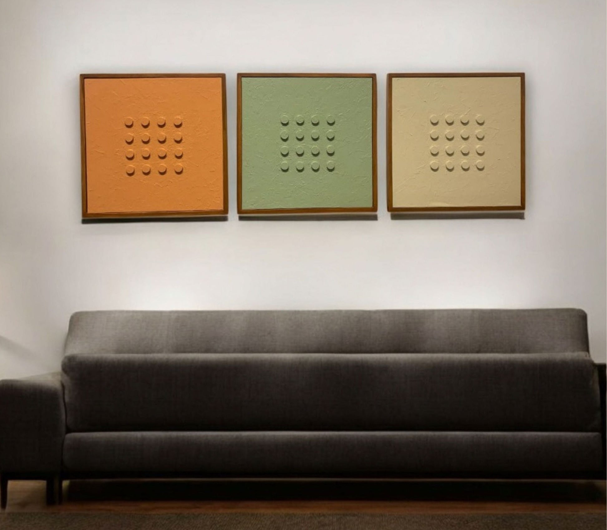 Attractive stunning texture handmade wooden wall art farme set of 3 (18x18") |customizable