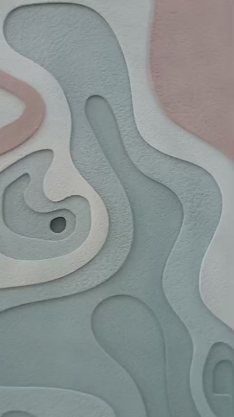 FLOW| Custom 3D Layered HDMR Abstract Wall Art (7 Layers) with Charcoal Frame|4X3 Feet