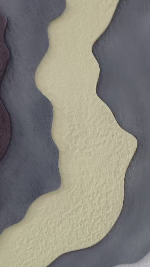 LUXE| Custom 3D Layered HDMR Abstract Wall Art (7 Layers) with Charcoal Frame|4X3 Feet