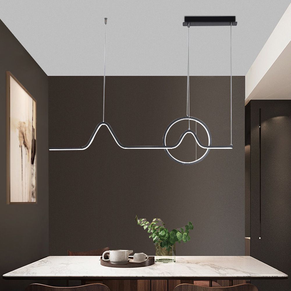 Modern and Abstract style Chandelier Light with 3 in 1 CCT Remote (Size Customization Available)