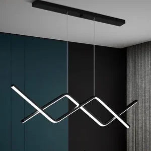 Modern geometric pattern L.E.D Pendant Light with 3 in 1 CCT Remote (Size Customization Available)