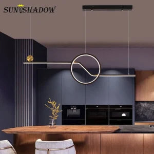Ring-Line Pendant Light with 3 in 1 CCT Remote (Size Customization Available)