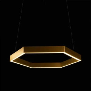 Hexagon Pendant L.E.D Light with 3 in 1 CCT Remote (Size Customization Available)