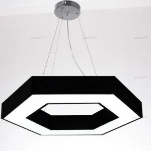 Classy Hexagon L.E.D Pendant Light with 3 in 1 CCT Remote (Size Customization Available)