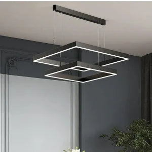 Classy L.E.D Square Pendant Light with 3 in 1 CCT Remote (Size Customization Available)